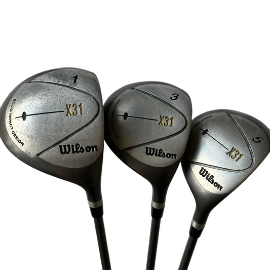 Wilson X31 Køllesæt Driver, 3-Wood & 5-Wood Herre - Brugt