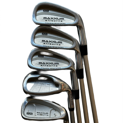 Maxxum Airborne Jernsæt 5, 6, 8, 9, S - 5 stk. Brugt (Blandet)