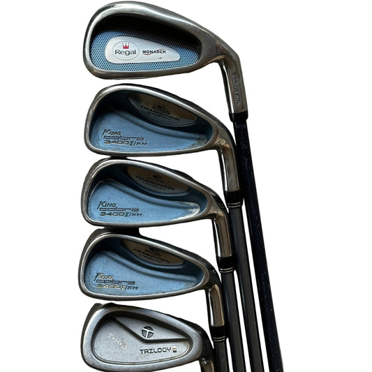 Blandet Jernsæt 4, 5, 6, 8, P - 5 stk. Brugt (Regal/King Cobra/Toro)