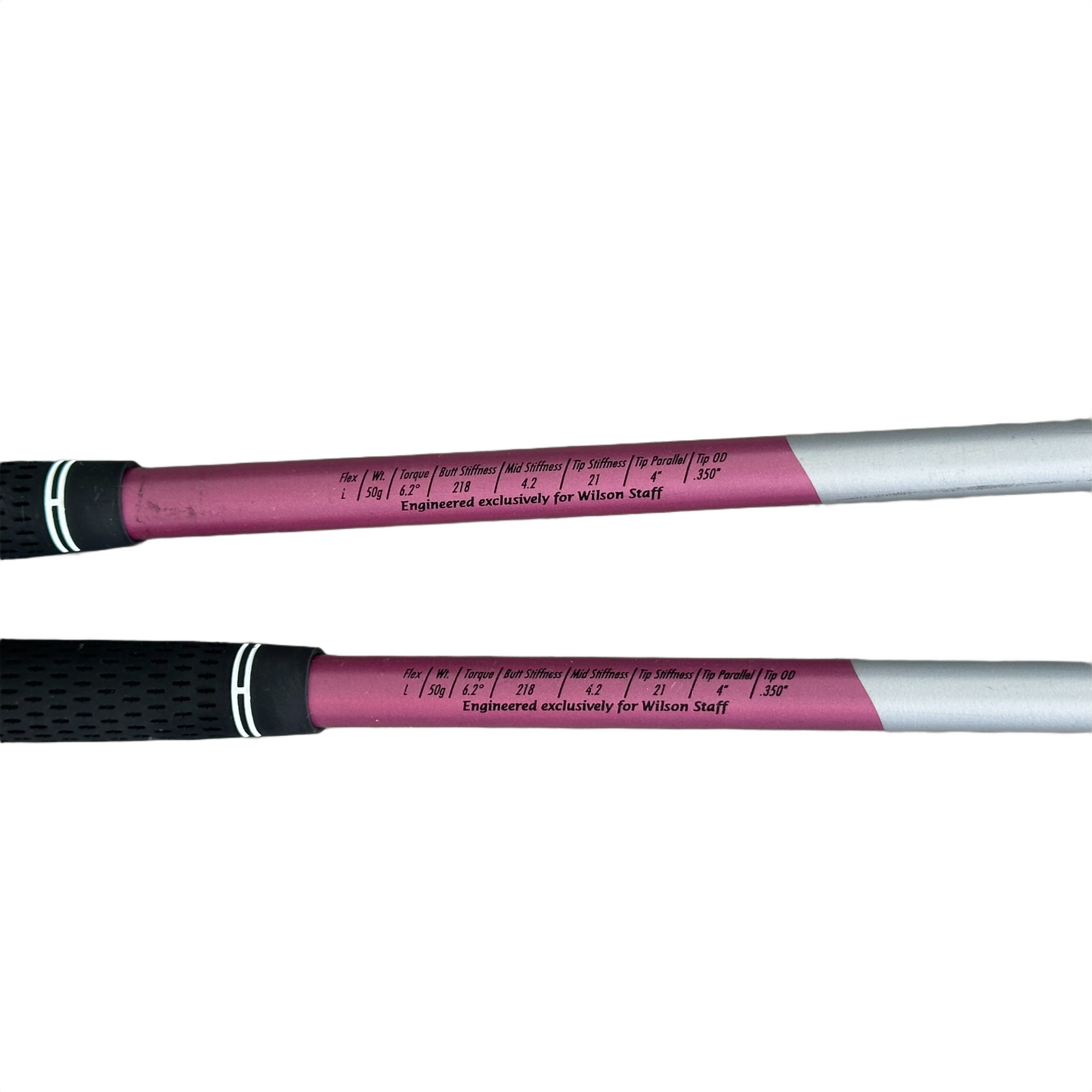 Wilson Staff Luxe 3+7 - hoveder forfra, sølv/sort