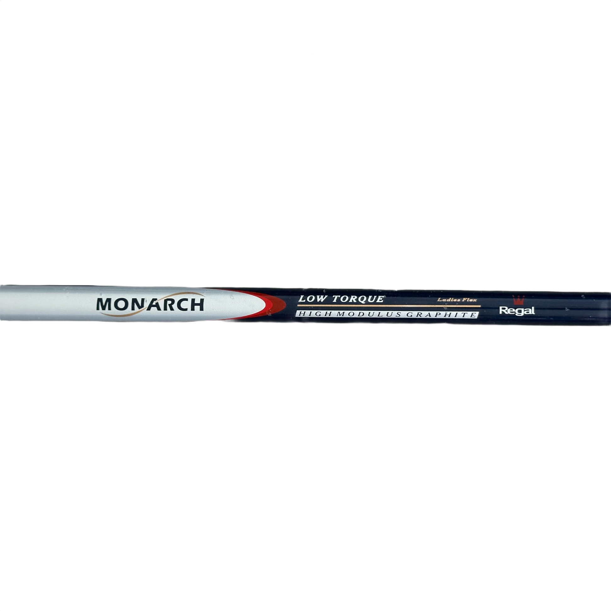 Monarch Low Torque High Modulus Graphite Ladies Flex skaftetiket
