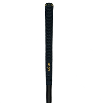 Sort Regal greb bagfra med Regal guld logo