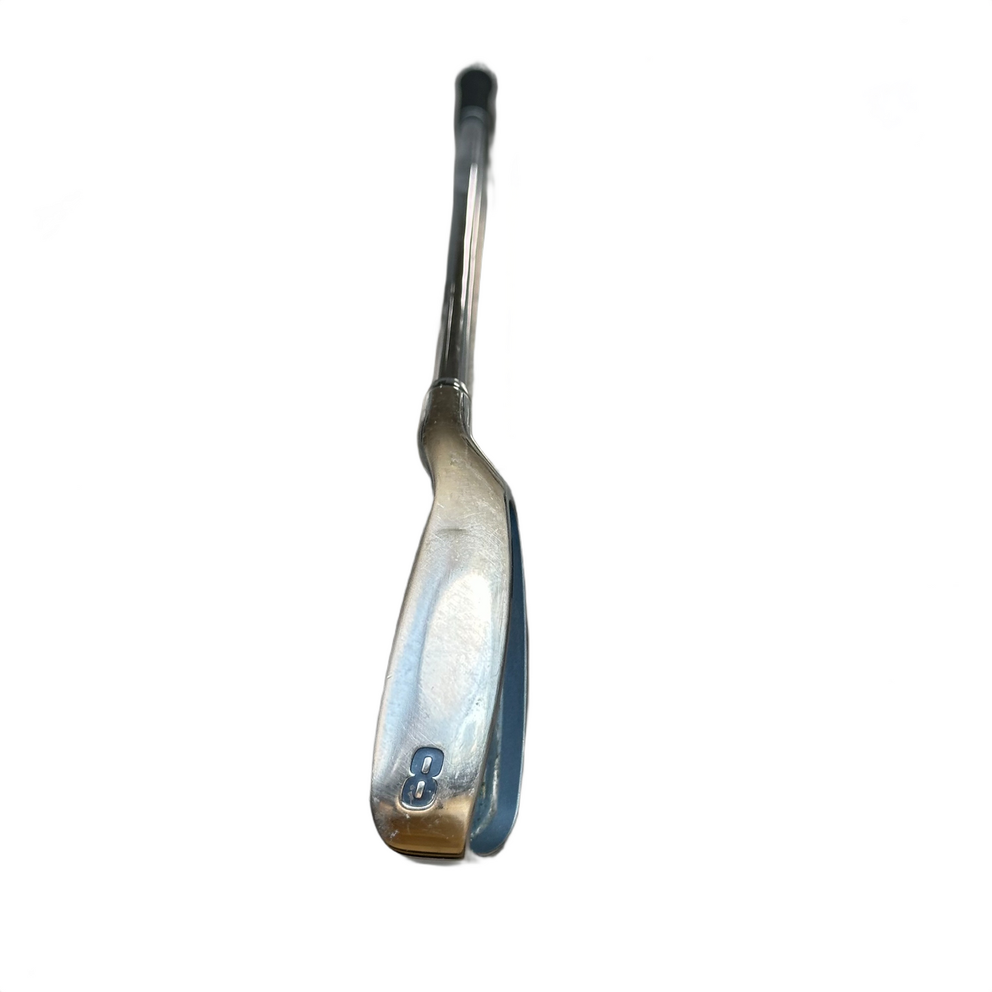 Cobra King Cobra 3400 I/XH 8-jern hoved top - sølv hoved med 8-tal set fra siden
