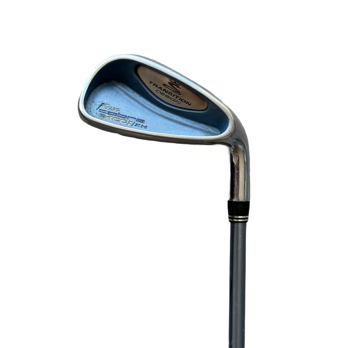 Cobra King Cobra 3400 I/XH 8-jern hoved siden - sølv/blåt oversize hoved med Transition Design oval