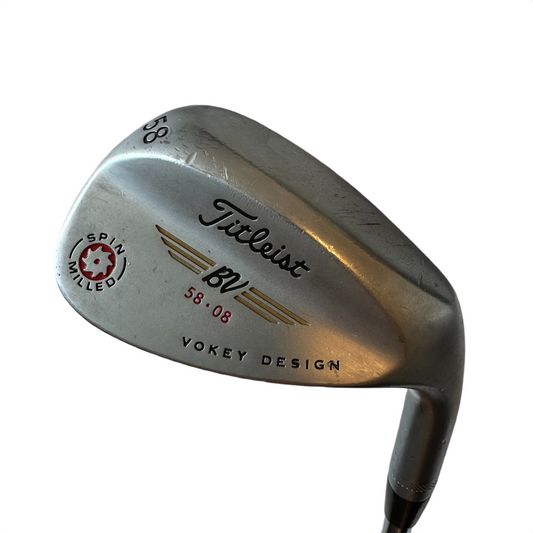 Titleist Vokey Design Spin Milled Lob Wedge 58-08 Herre - Brugt