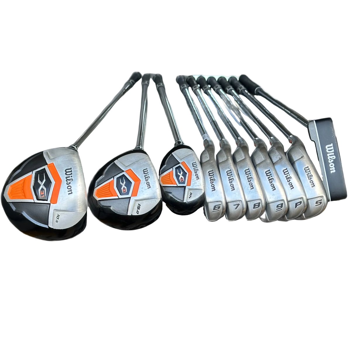 Venstrehånds Wilson X31 Golfsæt Driver til Putter 10 Køller Herre - God