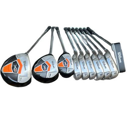Venstrehånds Wilson X31 Golfsæt Driver til Putter 10 Køller Herre - God