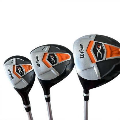 Venstrehånds Wilson X31 Golfsæt Driver til Putter 10 Køller Herre - God