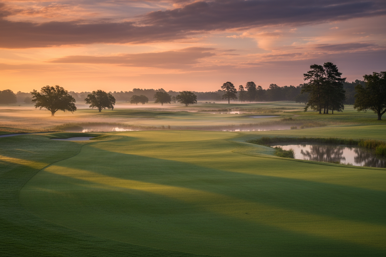 Golf course landscape